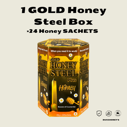Gold Steel Sachets - Gold Honey Steel 24 Sachets